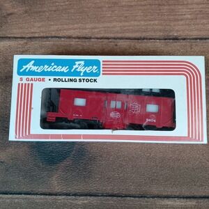 American Flyer Bay Window Caboose New York Central S Gauge Red Excellent 4-9404